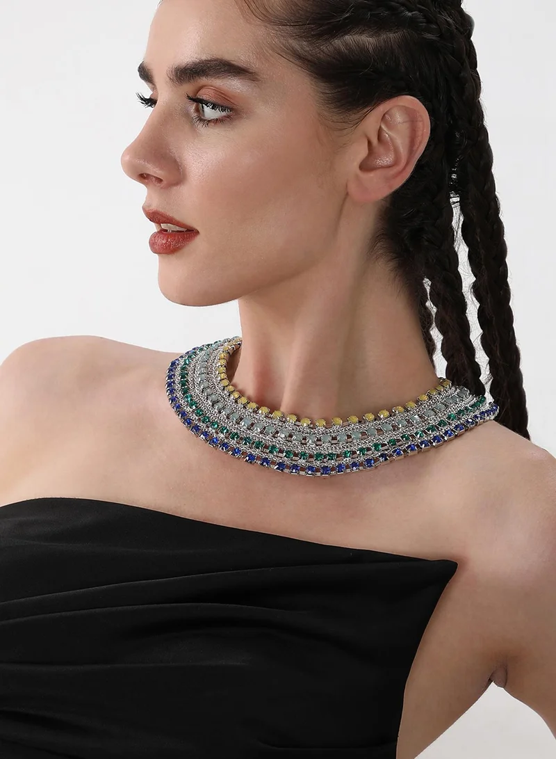سوهي Egyptian Bijou Stones Studded Artificial Necklace Jewellery