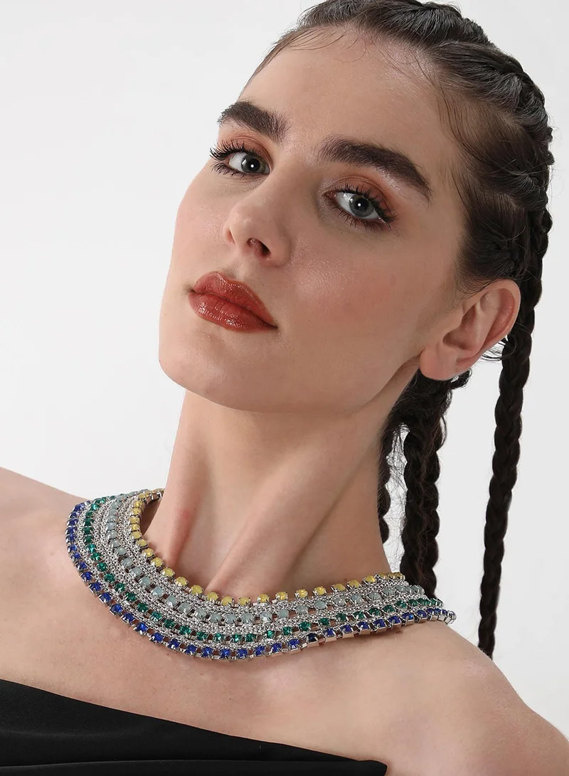 سوهي Egyptian Bijou Stones Studded Artificial Necklace Jewellery