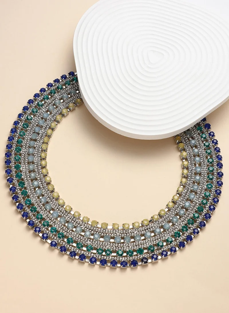 SOHI Egyptian Bijou Stones Studded Artificial Necklace Jewellery