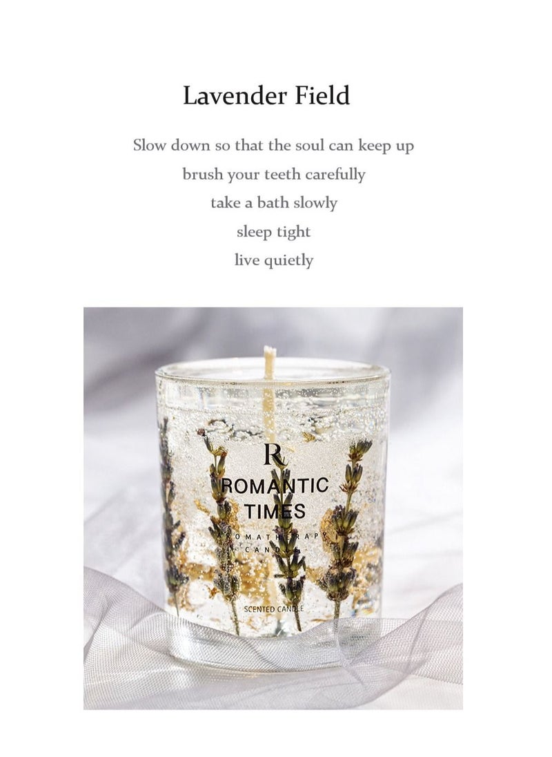 ROMANTIC TIMES - Real Flower Jelly Scented Candle - Image 1