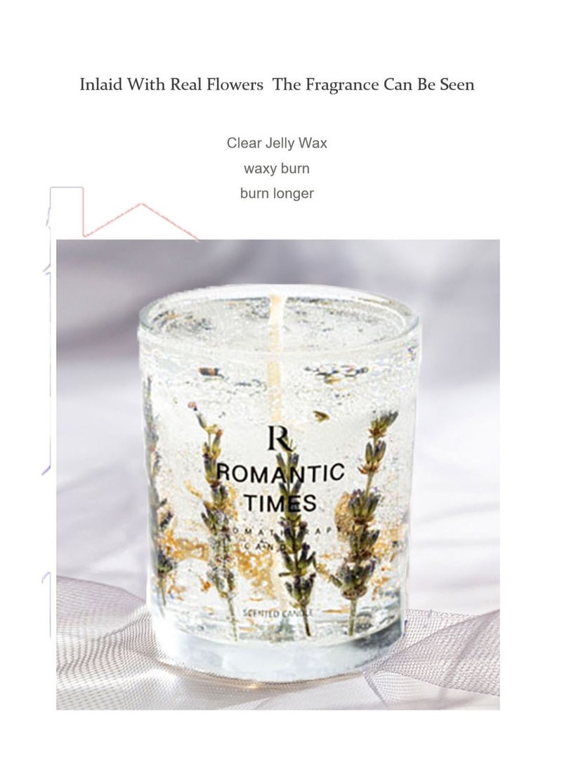 ROMANTIC TIMES - Real Flower Jelly Scented Candle - Image 1
