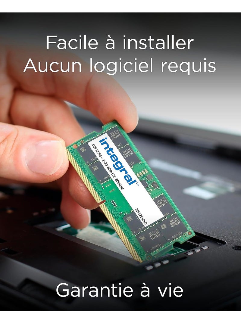 Generic Integral 8GB DDR5 SO-DIMM RAM 5600MHz PC5-44800 CL46 Laptop/Notebook/Macbook/NUC Memory Module  - Image 3