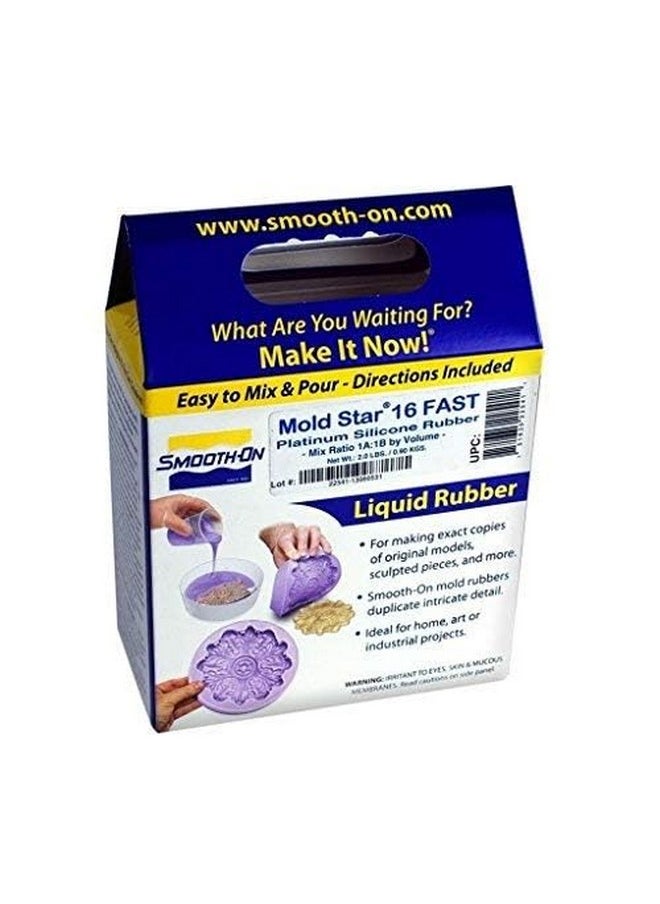 Smooth-On Mold Star 16 Fast 1A:1B Mix By Volume Platinum Silicone Rubber Pint Unit  - Image 2