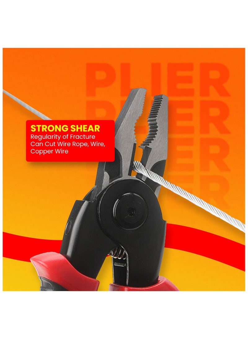 درافل مجموعة كماشة متعددة الوظائف 5 في 1 من دورافيل، مصنوعة من مادة فولاذية ممتازة، تصميم رأس قابل للفصل، تصميم مقبض مريح سهل الاستخدام لإصلاحات المنزل والمهام الإلكترونية - Image 3