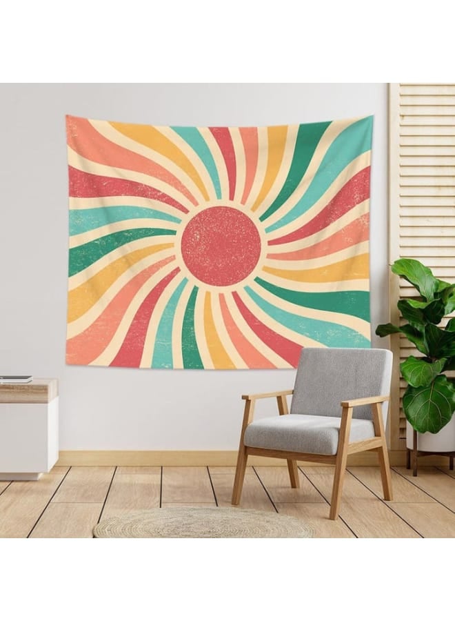 Bohemian Mandala Printed Wall Tapestry – Colorful Hippie Art Décor – Lightweight Polyester –  Bedroom, Living Room, Dorm Decoration