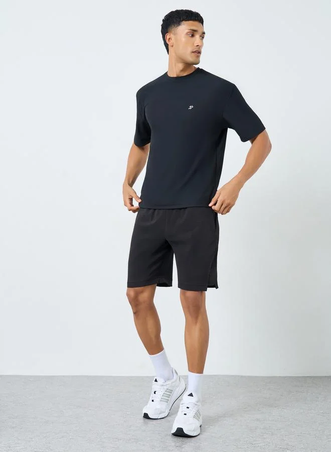 Styli Active Workout Shorts with Print Detail