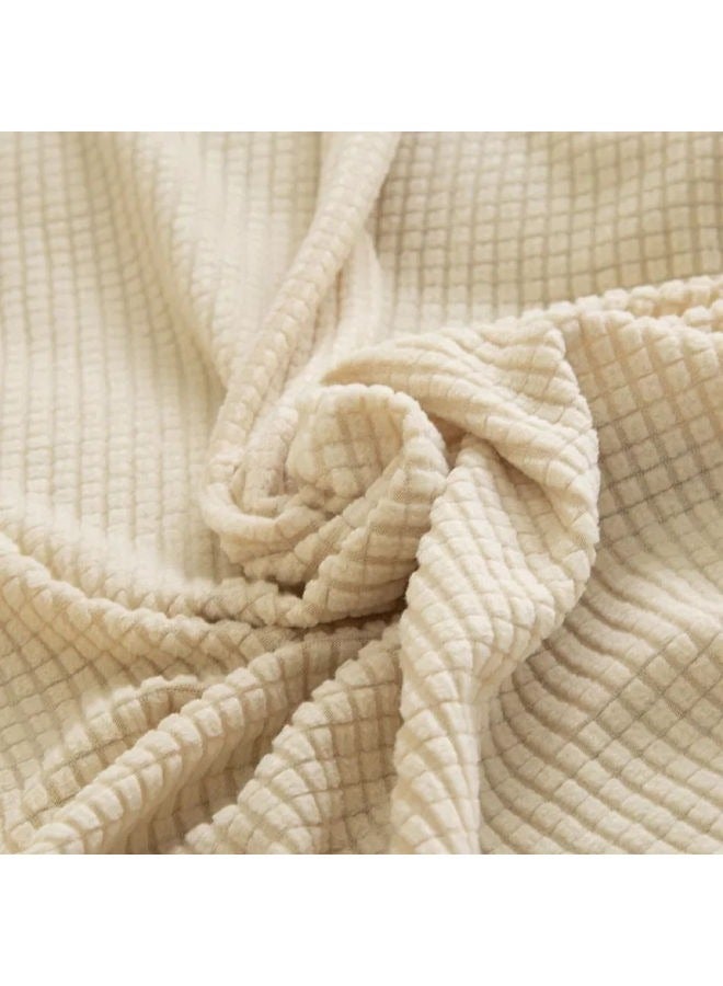 إسكدنيا أغطية أريكة مقاومة للماء بمقعدين، قطعة واحدة عالية التمدد، غطاء أريكة للكلاب، غطاء أريكة عالمي غير قابل للانزلاق، واقي أثاث من قماش الجاكار سباندكس (145-185 سم) - Image 5