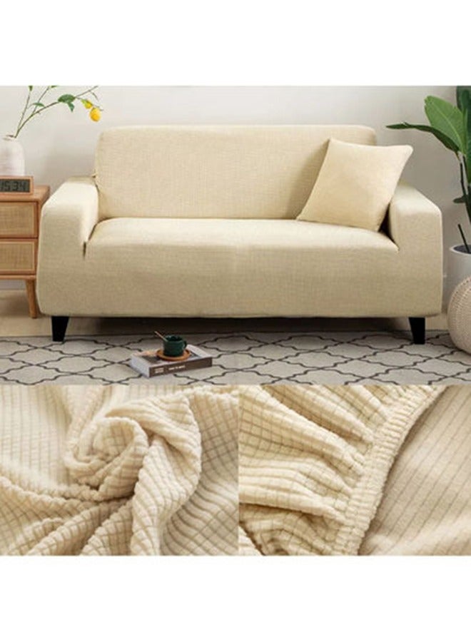 إسكدنيا أغطية أريكة مقاومة للماء بمقعدين، قطعة واحدة عالية التمدد، غطاء أريكة للكلاب، غطاء أريكة عالمي غير قابل للانزلاق، واقي أثاث من قماش الجاكار سباندكس (145-185 سم) - Image 1