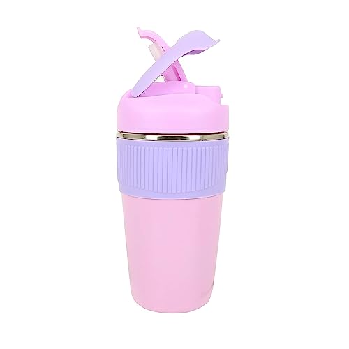Wosta Travel Mug, Insulated Coffee Cup with Leakproof Lid,Vacuum Insulation Stainless Steel Reusable for Hot Cold Coffee, Non-Slip Protective Cover, (Purple, 600 Ml) - Image 3