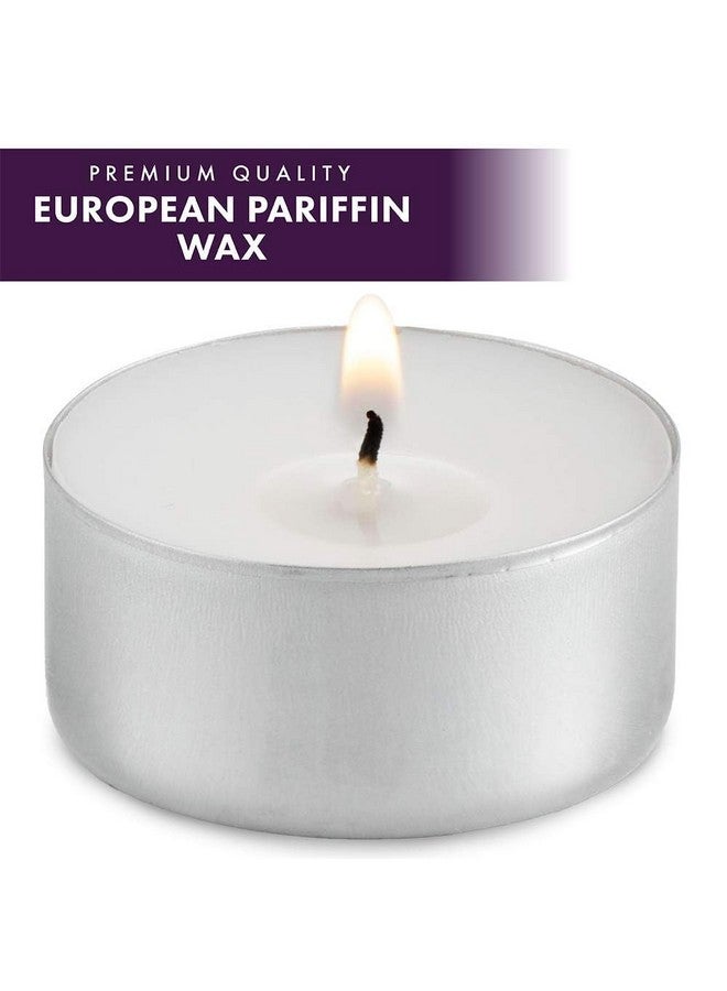 MontoPack MontoPack Unscented White Tealight Candles Bulk [100] | 6 Hours of Smokeless, Dripless, Long Lasting Burning Paraffin Tea Lights | Small Votive Mini Candles for Home, Shabbat, Weddings & Emergencies  - Image 2