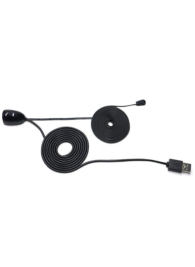 3PCS IR Infrared Emitter Extension Cable 1.5m Long cord，45 Degree Emission Angle 3.5mm Jack Single Red Head - Image 3