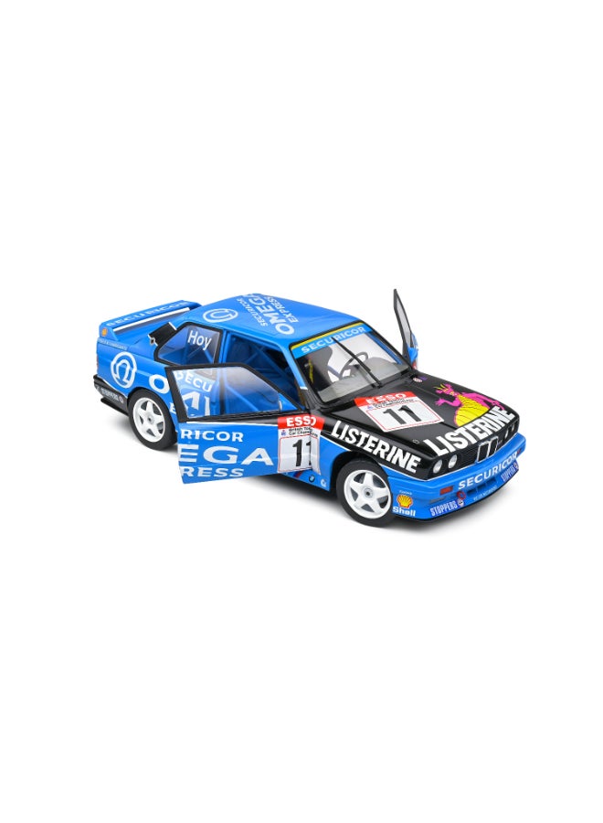 Solido BMW E30 M3 BTCC 1991 #1 W. Hoy Blue Diecast Model Car, 1:18 Scale, Opening Front Doors, Steerable Wheels, Collector Display Model - Image 5