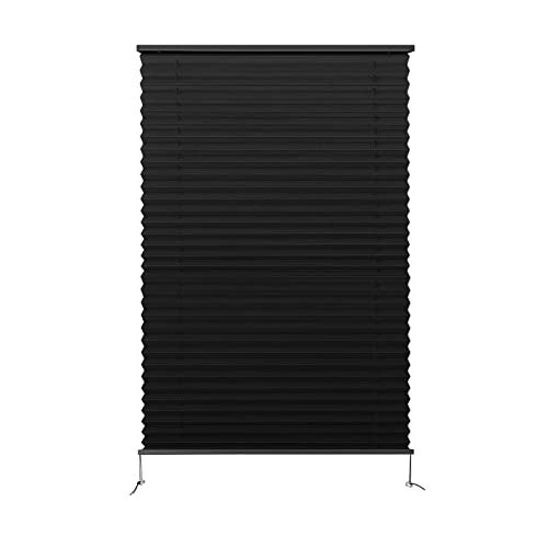 Dulepax RV Pleated Shades 26 W x 38 L Black Window Blinds for Camper Travel Trailers Motorhome - Image 1