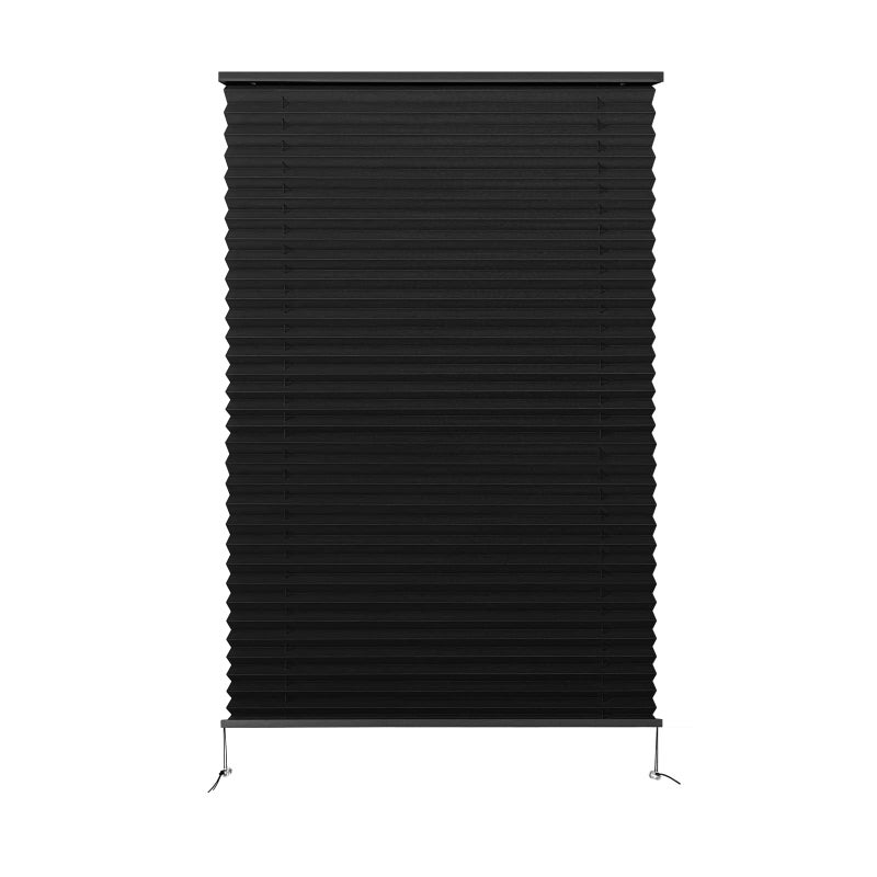 Dulepax RV Pleated Shades 26 W x 38 L Black Window Blinds for Camper Travel Trailers Motorhome - Image 2