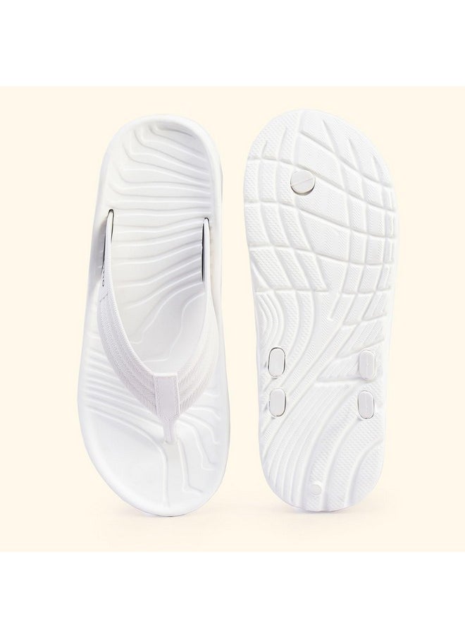 YOHO YOHO Cushion Slippers for Men| Durable| Lightweight| Waterproof| White - UK 6  - Image 4