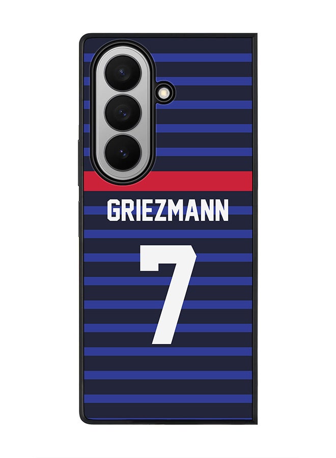 Stylizedd For Samsung Galaxy Z Fold7 Case,Slim fit Camera Protection, Shockproof Thin Phone cover  - Football - France,  Griezmann