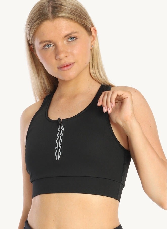 كانجرو حمالة صدر رياضية بسحاب أمامي - Image 2