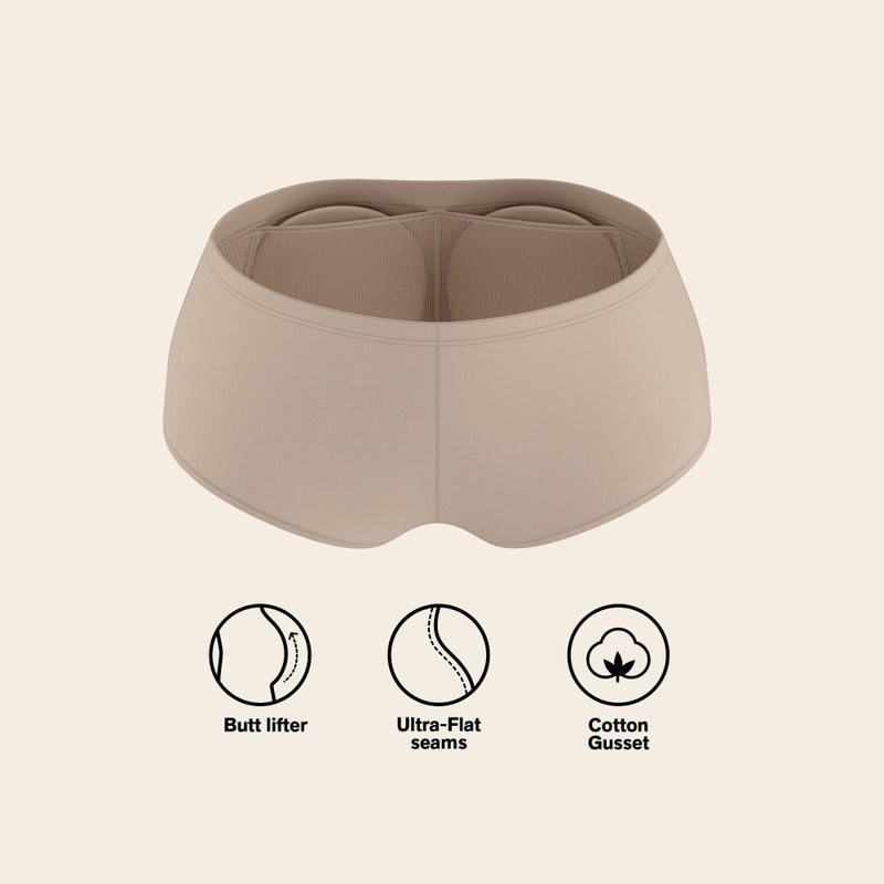 Leonisa Butt Lifting Shapewear Booty Lifting Panties for Women - Shaper Shorts and Boyshort with Butt Pads - Image 5