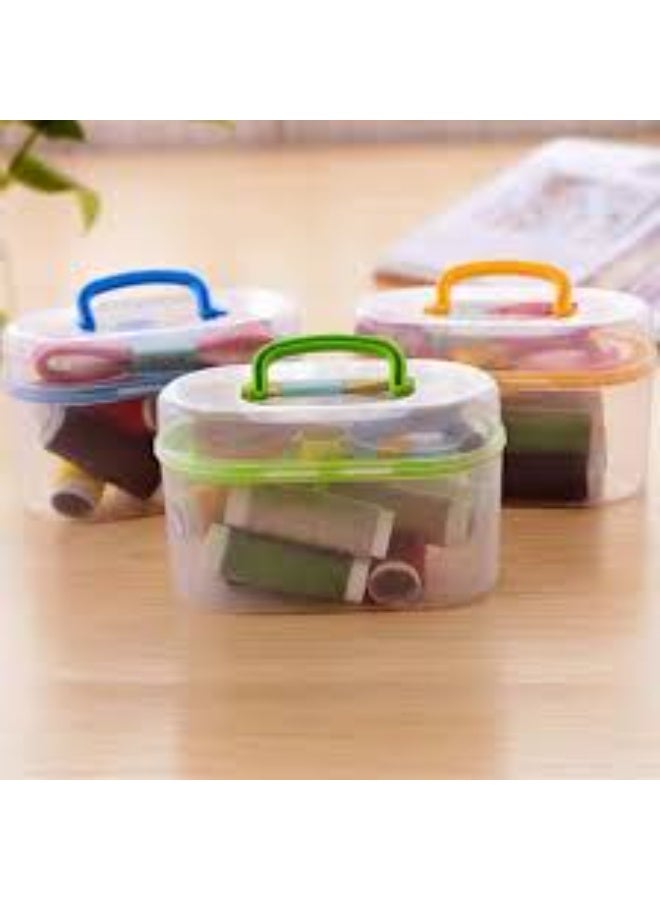 Portable Sewing Kit with Case - Multifunctional Travel Sewing Box for Home, Crafts, and Emergencies - Includes Needles, Thread, Scissors, and More - Image 2