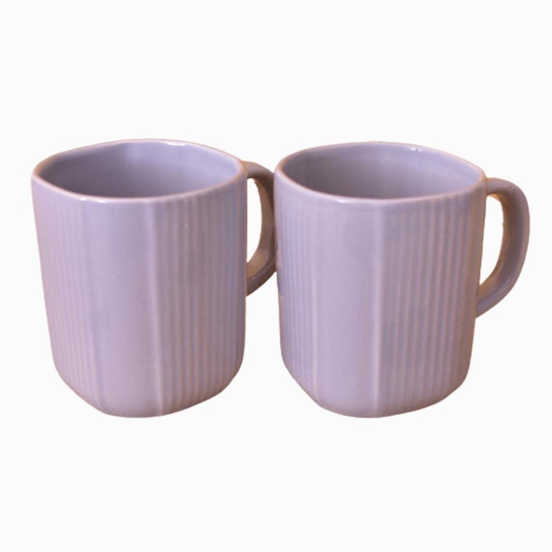 Kunhar Ceramic Coffee Mugs - 2 Piece, Baby Blue, 300ml - Image 5