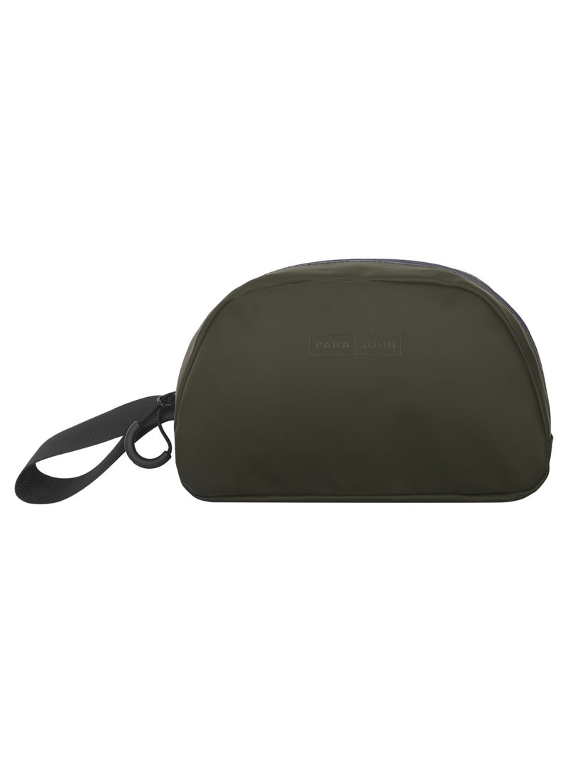 PARAJOHN Solid Wrist Bag With Strap and Zip Closure Green - Image 1