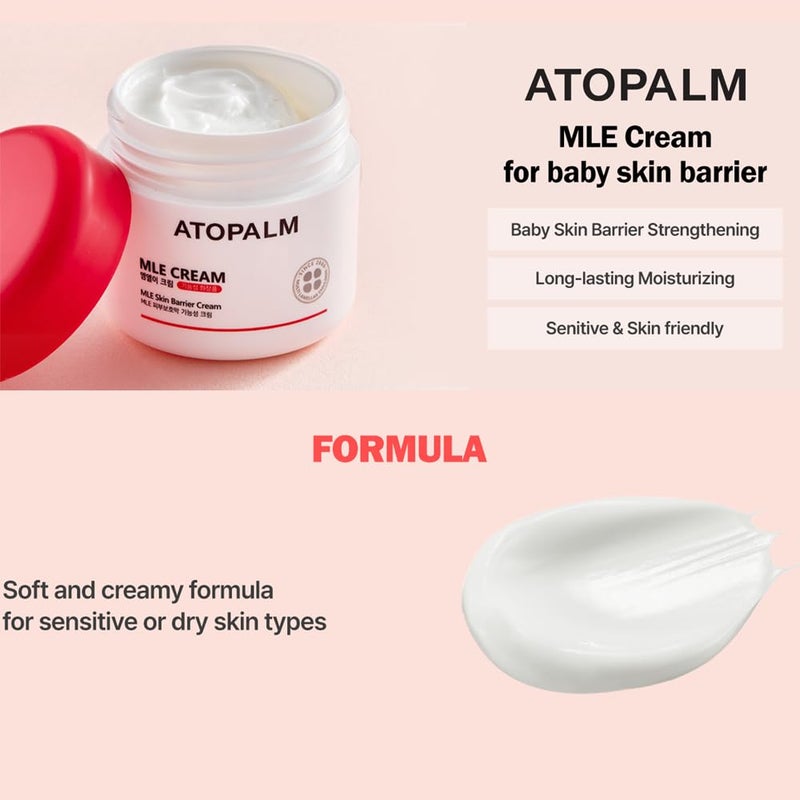 ATOPALM MLE Eczema Cream 2.2 Fl Oz, Premium Baby Face and Body Moisturizer for Skin Barrier, Daily Long-lasting Moisturizing Facial Cream for Relieving Itchiness & Redness, Gentle Baby Skincare - Image 5
