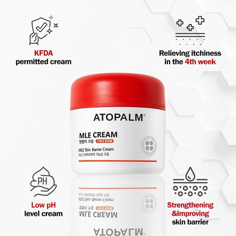 ATOPALM MLE Eczema Cream 2.2 Fl Oz, Premium Baby Face and Body Moisturizer for Skin Barrier, Daily Long-lasting Moisturizing Facial Cream for Relieving Itchiness & Redness, Gentle Baby Skincare - Image 3