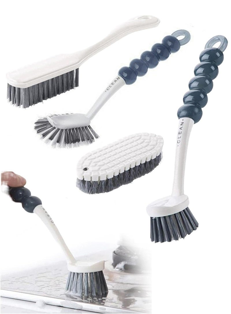 موثوقية التنبؤ مجموعة  فرش تنظيف من 4 قطع للاستخدام المنزلي في المطبخ، فرشاة تنظيف المطبخ، فرشاة زجاجة، فرشاة احذية، فرشاة تنظيف الأطباق، فرشاة الزوايا للحمام والارضيات والبلاط والمطبخ - Image 1
