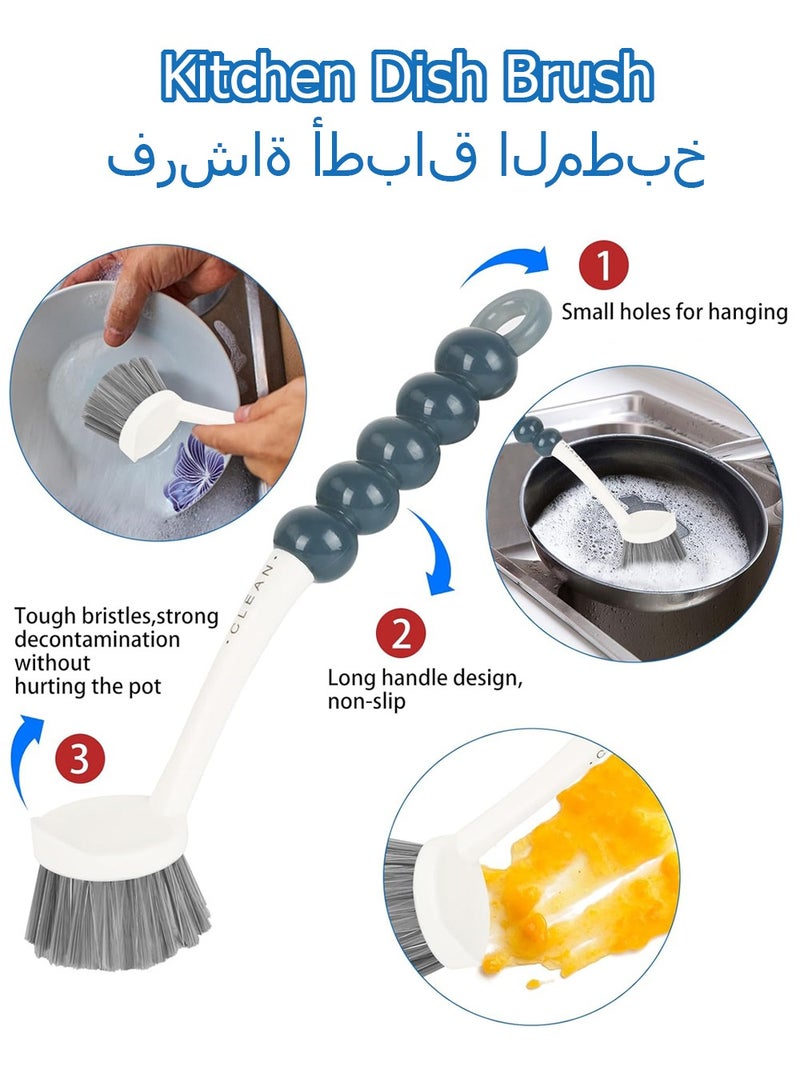 موثوقية التنبؤ مجموعة  فرش تنظيف من 4 قطع للاستخدام المنزلي في المطبخ، فرشاة تنظيف المطبخ، فرشاة زجاجة، فرشاة احذية، فرشاة تنظيف الأطباق، فرشاة الزوايا للحمام والارضيات والبلاط والمطبخ - Image 4