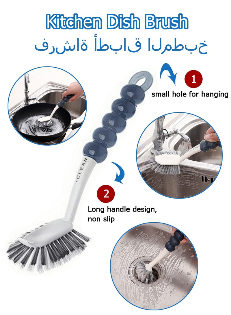 موثوقية التنبؤ مجموعة  فرش تنظيف من 4 قطع للاستخدام المنزلي في المطبخ، فرشاة تنظيف المطبخ، فرشاة زجاجة، فرشاة احذية، فرشاة تنظيف الأطباق، فرشاة الزوايا للحمام والارضيات والبلاط والمطبخ - Image 5