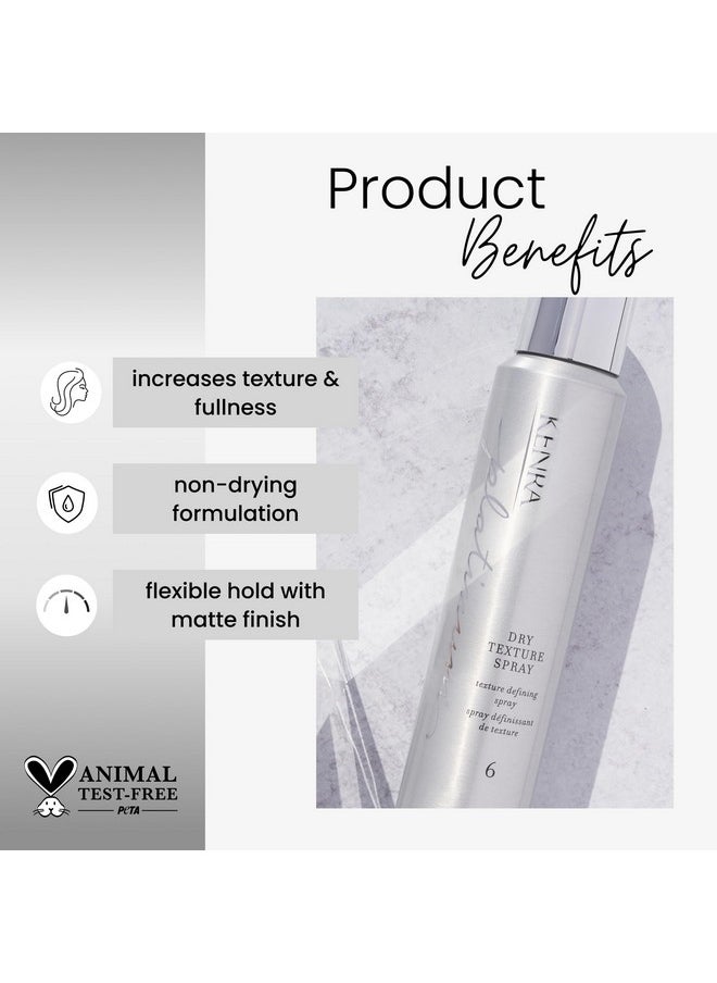 Kenra Platinum Dry Texture Spray 6 | Texture Defining Styler | Increases Texture & Fullness | Absorbs Oils & Impurities | Ultra-Lightweight, Non-Drying Formulation | All Hair Types | 5.3 oz.
