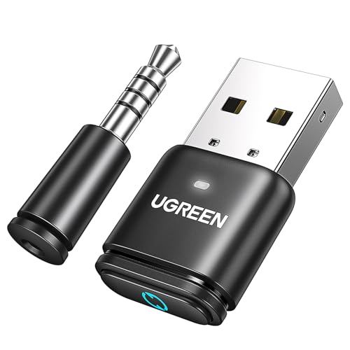 UGREEN Bluetooth 5.3 Adapter for PS4 PS5 USB Audio Transmitter APTX Connecting Bluetooth Headphones to PS5, PS4, Switch, PC, Wireless Audio Adapter (Plug & Play) - Image 1