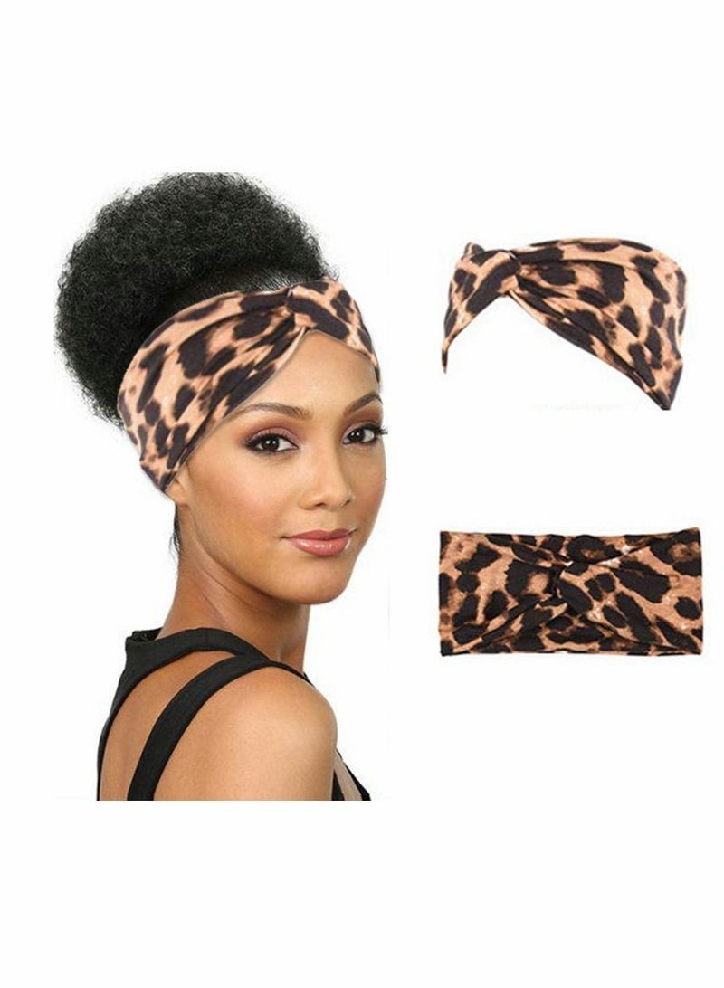 إسكدنيا Elastic Headbands, Fashion Headbands Twisted Criss Cross Hair Bands Turban Headwraps Accessories, Non Slip Soft Cute Wide Workout Yoga for Women Girls, 6 Pcs - Image 5