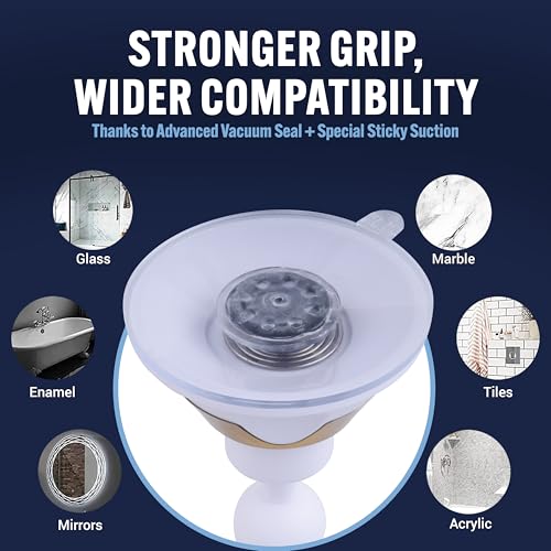 MIRRORVANA Fogless Shower Mirror for Shaving with Improved Suction and 360° Swivel - Unbreakable Fog Free Mirror for Men and Women - 6.3" x 6.3" (Gold) - Image 4