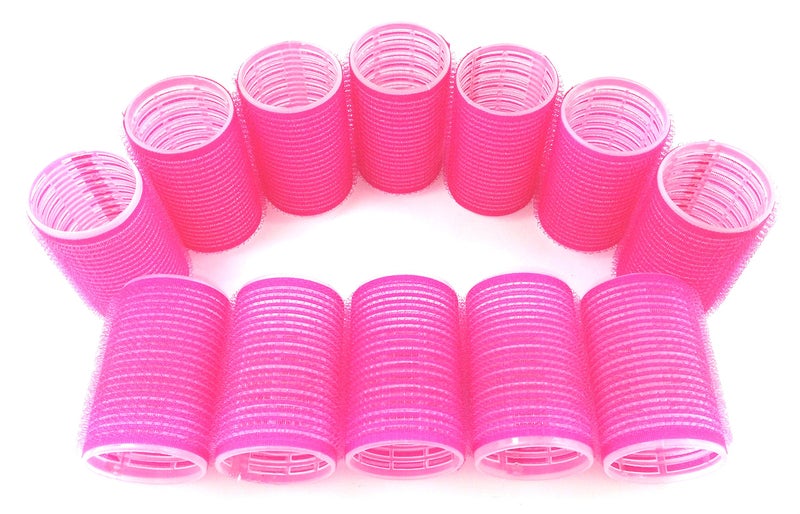 Jumbo Hair Rollers Curlers Self Grip Holding Rollers Hairdressing Curlers Hair Design Sticky Cling Style For DIY Or Hair Salon By Kamay's (Gripping Sticky Rollers 40mm 1-1/2" Large Size 12PCS)