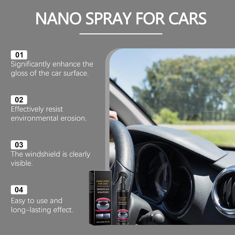 Car Paint Sealant Sprayed Coating for Exterior Surfaces Water Beading Effect Anti Fog Reflector None Car Sprayed - Image 2