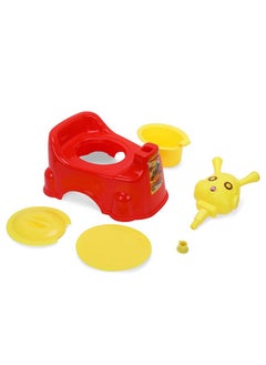 Nabhya Robot Baby Potty Training Seat Chair For Kids Infant Potty Toilet Chair With Removable Tray & Closing Lid (Red)  - Image 3
