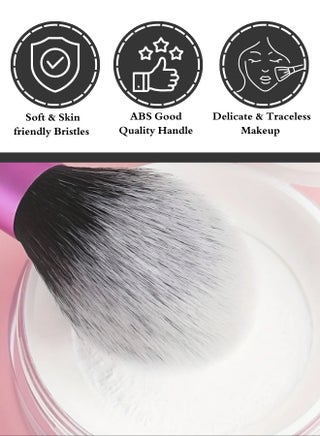 Professional makeup brush set consisting of eight brushes plus a case - S04 - view 2