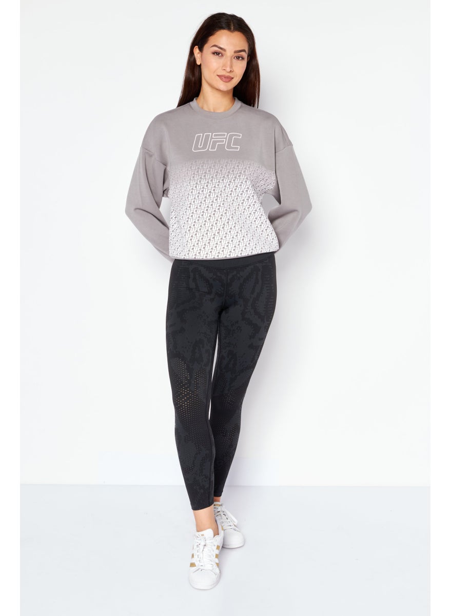 Ufc - Women Sportswear Fit Long Sleeves Training Sweatshirt, Grey - Image 1