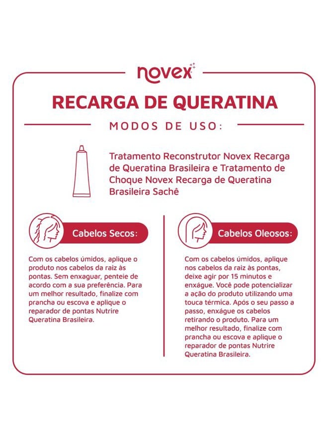 NOVEX بلسم نوفكس كيراتين ريتشارج - كيراتين إعادة البناء، التحكم في التجاعيد وإصلاح الضرر - Image 5