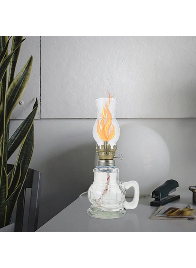 Toddmomy - Oil Lamp Shade 2Pcs Replacement Glass Kerosene Lampshade Chimney Transparent Glass Shade Glass Lamp Chimney Clear Light Shades For Lamps Oil Lamp Chimney（Bottom Diameter Is 2.2In） - Image 1
