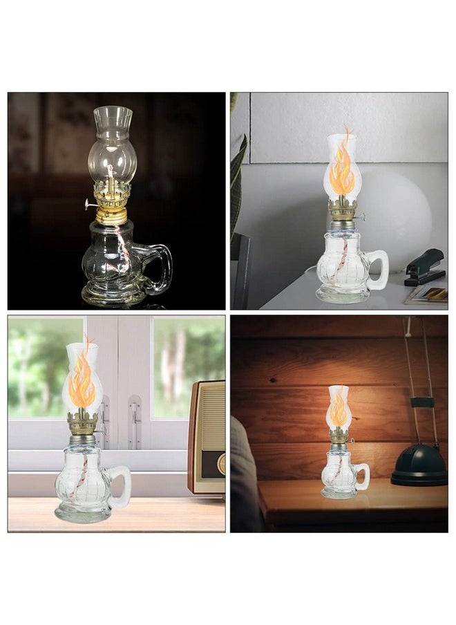 Toddmomy - Oil Lamp Shade 2Pcs Replacement Glass Kerosene Lampshade Chimney Transparent Glass Shade Glass Lamp Chimney Clear Light Shades For Lamps Oil Lamp Chimney（Bottom Diameter Is 2.2In） - Image 1