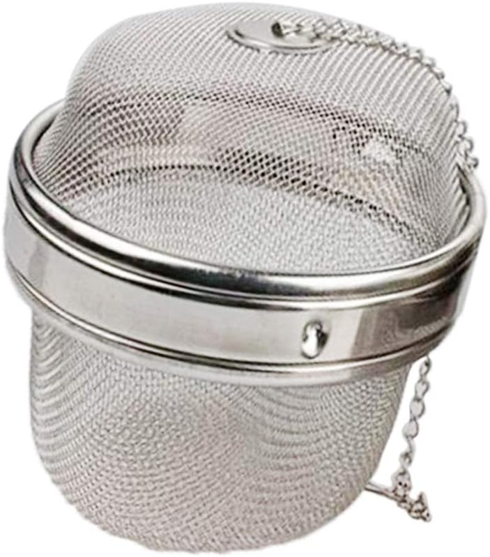 klarako Tea Infuser Ball Mesh Strainer Large Capacity for Hanging in Teapots Mugs Cups to Steep Loose Leaf Tea Spice Herbs, Home Restaurant Use  Silver, 11cm - Image 1