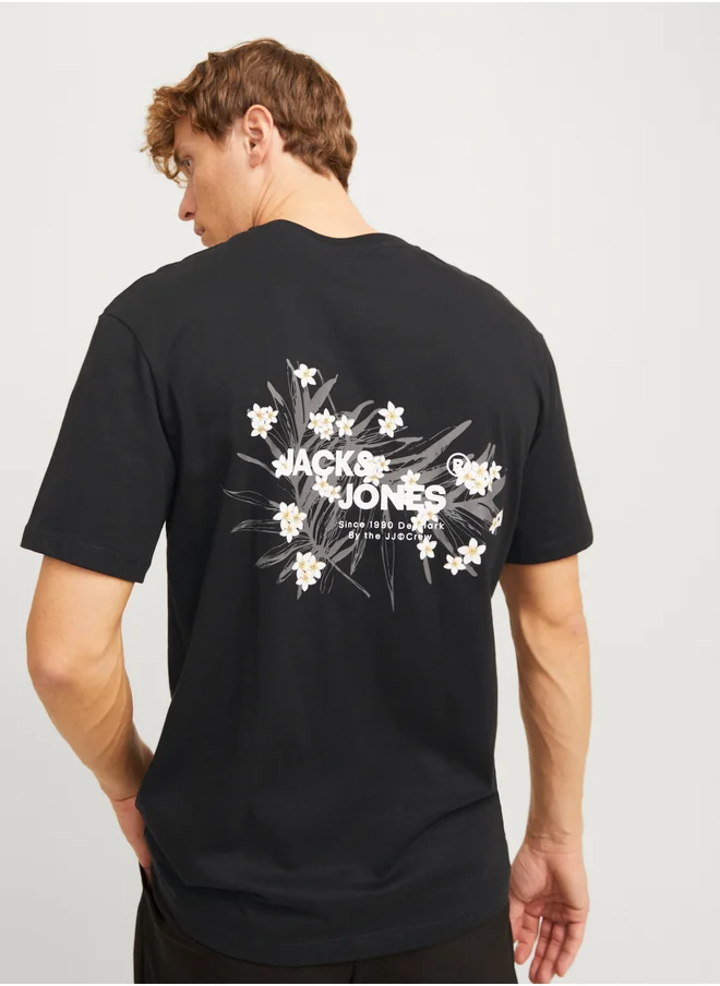 JACK & JONES Graphic Print Crew Neck T-Shirt