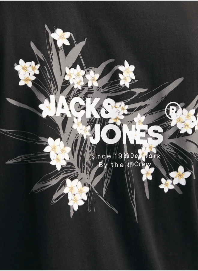 JACK & JONES Graphic Print Crew Neck T-Shirt