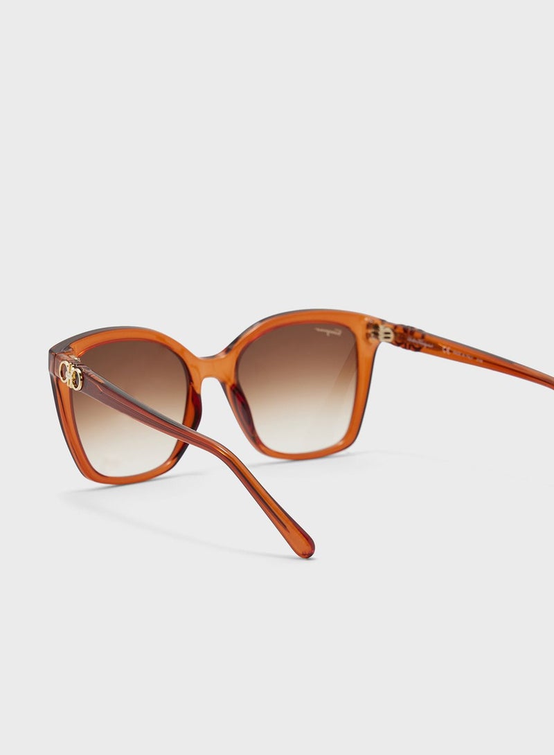 FERRAGAMO Modified Rectangle Oversized Sunglasses - Image 2