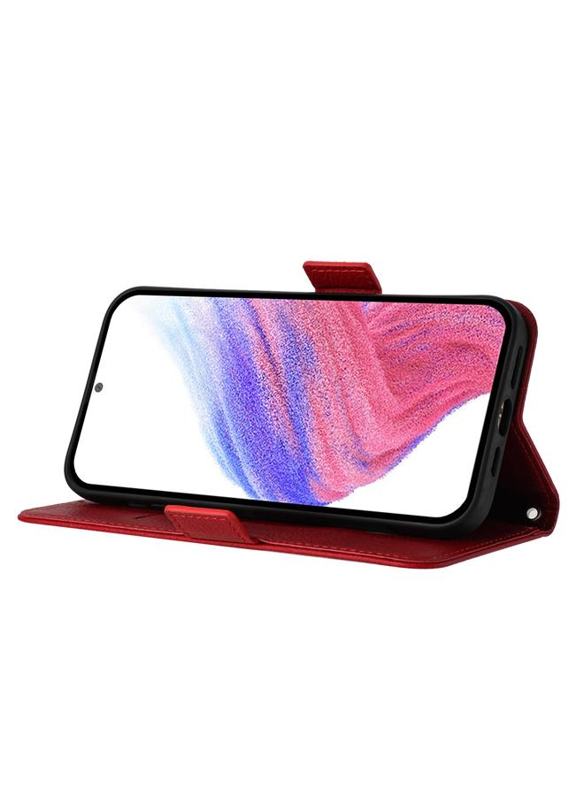 إيروريكس جراب لهاتف Infinix Smart 7 HD / 7 Indian / 7 Plus من الجلد المنقوش باللون الوردي RFID ومضاد للسرقة - Image 3