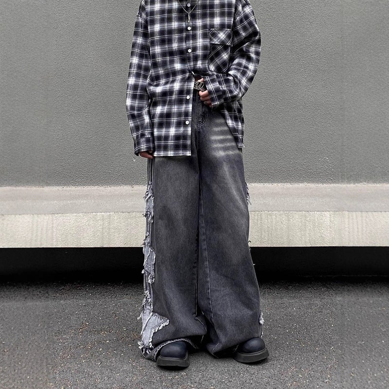 Unisex Classic Denim Jeans Loose Fit Daily Outdoor Wear - Image 1