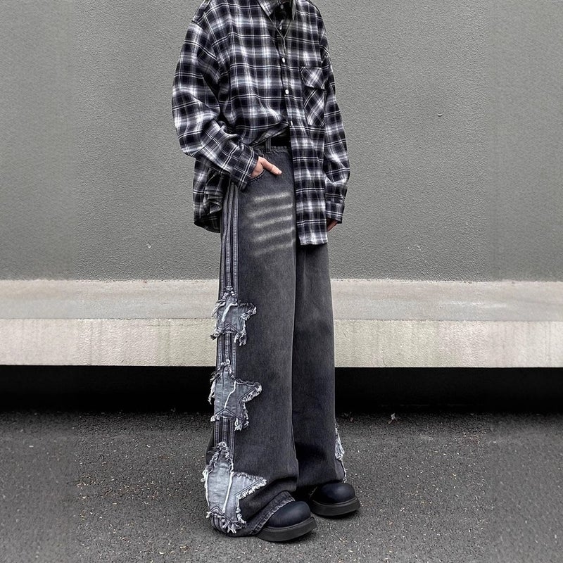Unisex Classic Denim Jeans Loose Fit Daily Outdoor Wear - Image 4
