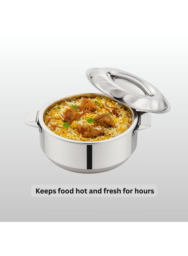 TSUMAB Stainless Steel Insulated Casserole Hotpot – 3.5 Liter | Double Wall PU Insulated | Keeps Food Hot & Fresh for Hours | Elegant & Durable Design - Image 4